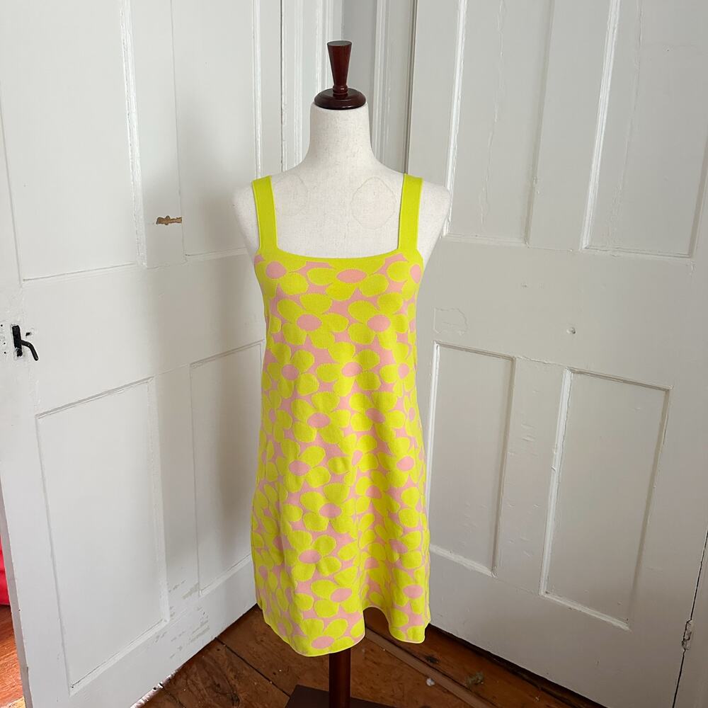 Zara Yellow & Pink Floral Mini Dress